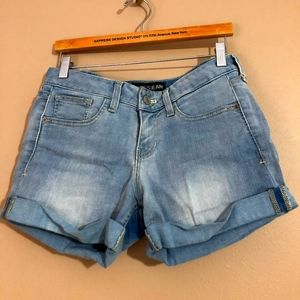 Express Rolled Hem Denim Shorts